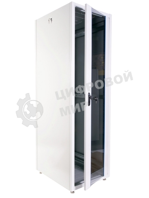 Шкаф телекоммуникационный напольный ЭКОНОМ 48U (600 1000) дверь стекло, дверь металл