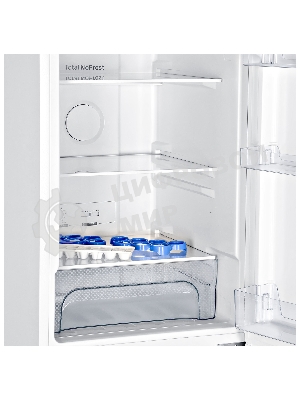 Холодильник Hyundai CC2056FWT белый двухкамерный 129/64л морозилка снизу, No Frost