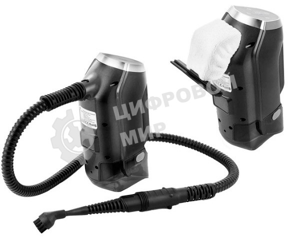 Вертикальный паровой пылесос Kitfort KT-555, 1800Вт, черный/фиолетовый