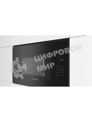Микроволновая печь встраиваемая Bosch BFL554MB0 черный, 25 л, 900 Вт, переключатели - поворотный механизм/сенсор