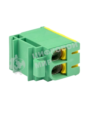 Клемма силовая вводная двойная КСВ 16-50 желто-зеленая EKF PROxima plc-kvs2-16-50-y-green EKF