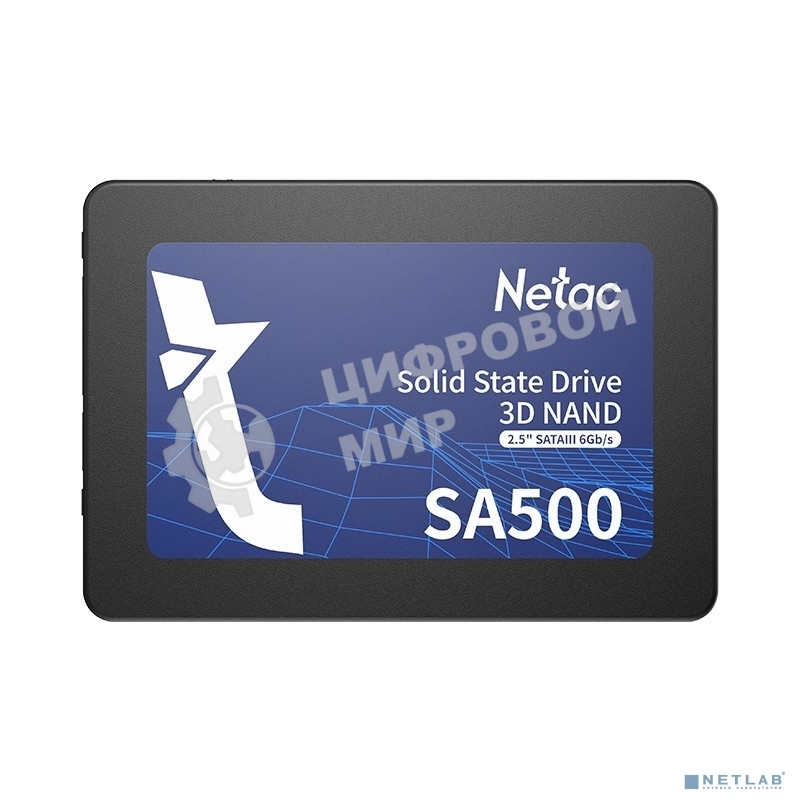 Накопитель SSD Netac SA500, 120Gb, SATA III, 2.5