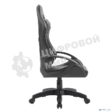Кресло Defender ORACLE черный, экокожа, 120 кг, механизм качания