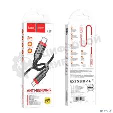 Кабель HOCO X59/USB кабель Type-C/3m/3A/Нейлон/черный