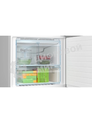 Холодильник Bosch KGN76CI30U серебристый двухкамерный 406/115л морозилка снизу, No Frost
