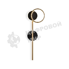 Светильник Ambrella light FL5192 SBK/GD черный песок/золото LED 3000K 9W 600*221*30