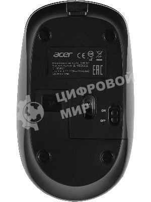 Мышь беспроводная Acer OMR307 черный, 1600 dpi, радиоканал, USB, кнопки - 4
