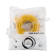Патч-корд UTP Cablexpert PP12-20M/Y cat.5e, 20м, литой, многожильный, желтый