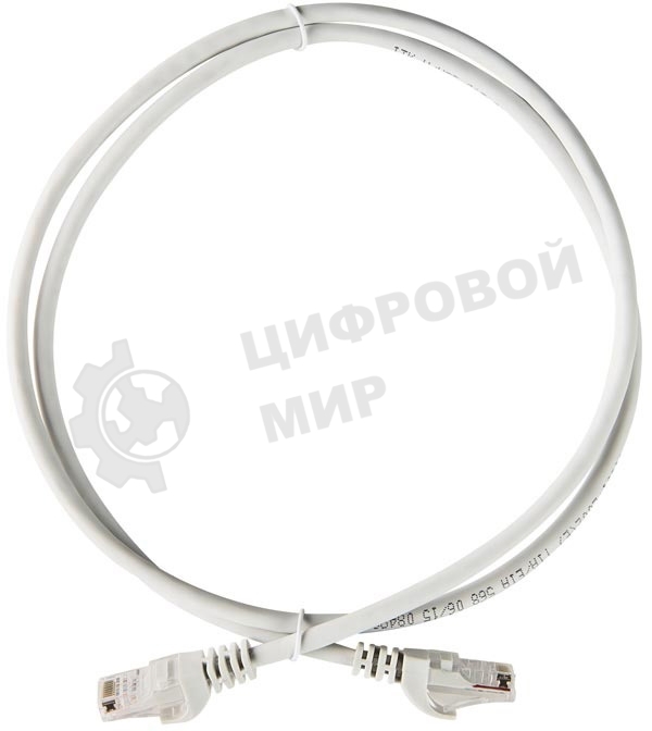 Коммутационный шнур (патч-корд) ITK PC01-C5EUL-05M, кат.5Е UTP, LSZH, 0,5м, серый