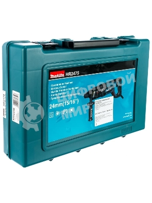 Перфоратор Makita HR2475 Перфоратор,SDS+, 780Вт,3реж,2.7Дж,0-4500у\м,3кг,чем,Д-образ