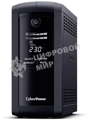 Источник бесперебойного питания UPS CyberPower VP1000EILCD Line-Interactive 1000VA/550W USB/RS-232/RJ11/45 (6 IEC С13)