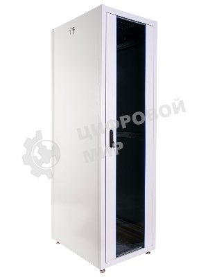 Шкаф телекоммуникационный напольный ЭКОНОМ 48U (600 × 800) дверь стекло, дверь металл