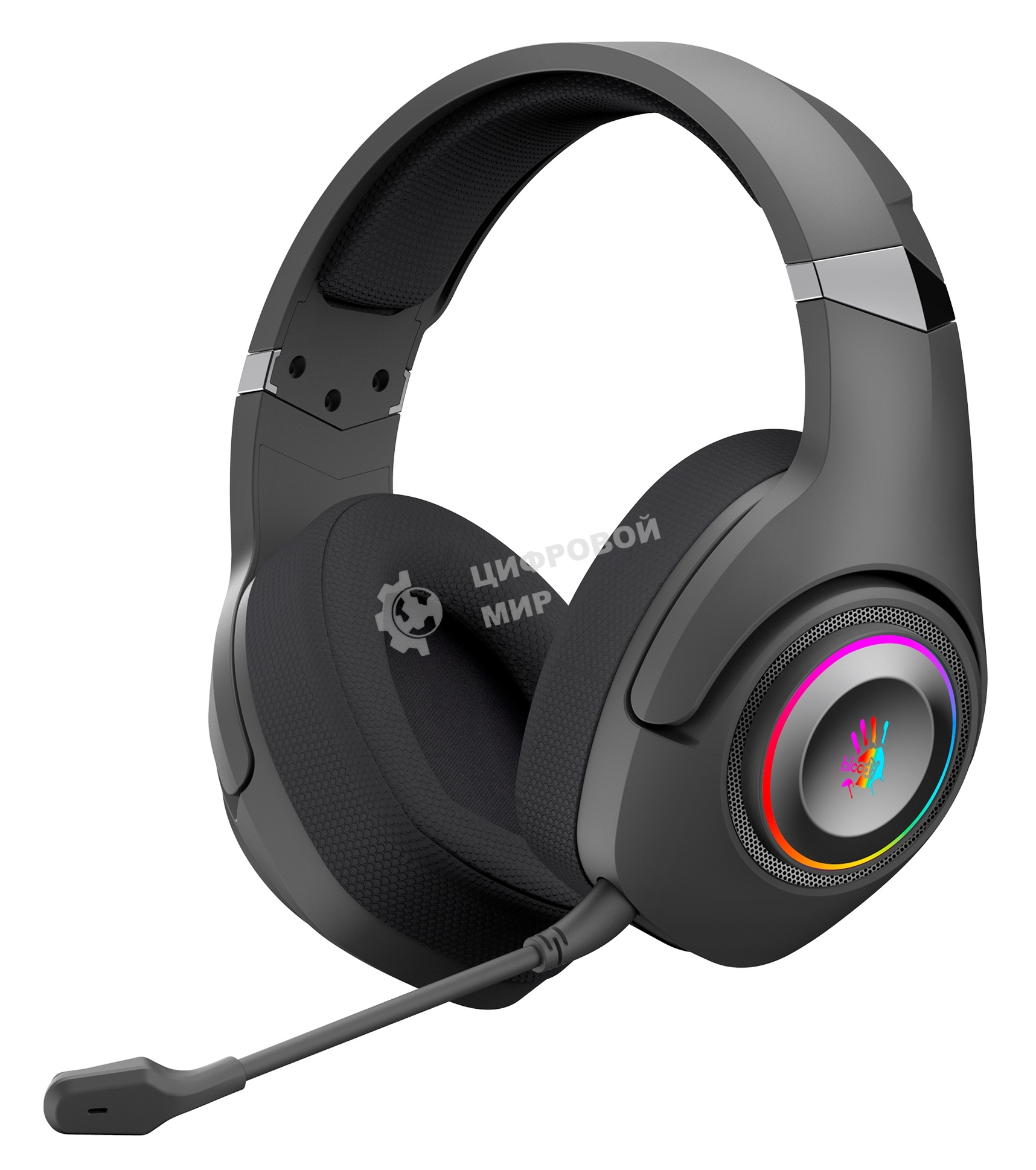 Наушники с микрофоном A4Tech Bloody GR270 черный 1.5м мониторные BT/Radio оголовье