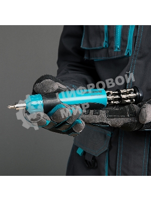 Отвертка реверсивная Gross механизм SmartPush, 12 шт., S2