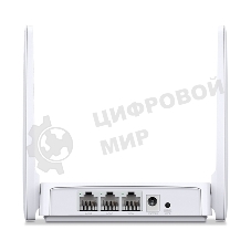 Роутер Mercusys MR20 AC750 Dual-Band Wi-Fi RouterSPEED: 300 Mbps at 2.4 GHz + 433 Mbps at 5 GHzSPEC: 2× Fixed External Antennas, 2× 10/100 Mbps LAN Ports, 1× 10/100 Mbps WAN PortFEATURE: Router/Access Point Mode Mode, WPS/Reset Button, IPTV, IPv6, Parenta