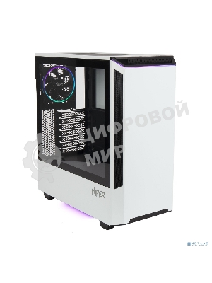 Компьютерный корпус Hiper PW81 белый без БП ATX 3x120мм 2xUSB2.0 2xUSB3.0 audio bott PSU