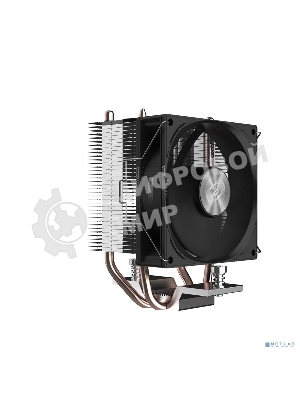 Кулер для процессора PCCooler R200 S115X/1200/1700/AM4/AM5 (TDP 110W, 90мм Non LED Fan, 2 тепловые трубки 6мм, 2200RPM, 28,3dBa)
