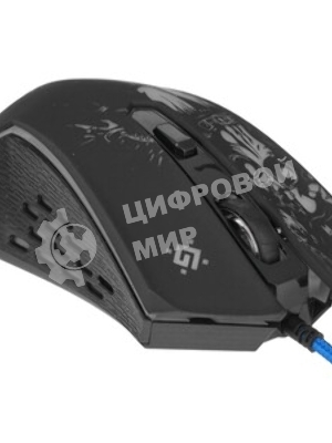 Мышь проводная Defender Sin'Sister GM-933 черный, 7200 dpi, USB, кнопки - 6