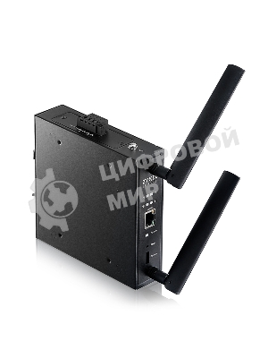 Точка доступа промышленная ZYXEL Wi-Fi 7 Industrial Access Point Zyxel NebulaFlex Pro IAP500BE, 802.11be (BE5100), MU-MIMO 2x2+2x2, external antennas (included), 1xLAN 2.5GE, PoE or dual power DC-input, DIN rail/wall mount