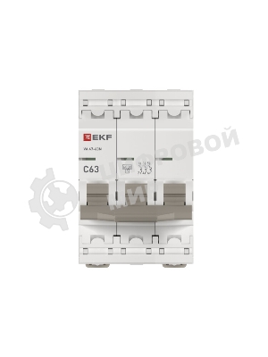 Выключатель автоматический 3п 63А (C) 6кА ВА 47-63N PROxima EKF M636363C