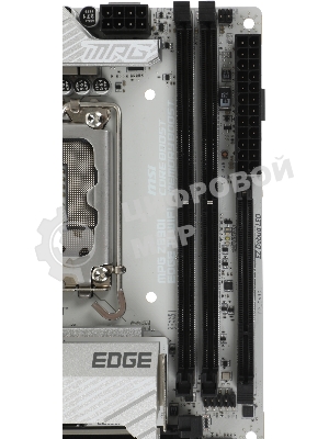 Материнская плата MSI MPG Z890I EDGE TI WIFI, LGA1851, Intel Z890, 2xDDR5, 0xSATA, 3xM.2, 1xPCIe 5.0 x16, HDMI, USB Type-C, 1x5Gb LAN, Thunderbolt, 2x3.5 мм, 7.1, mini-ITX