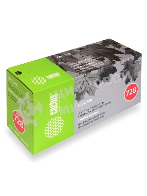 Картридж лазерный Cactus CS-C728S черный (2100 стр.) для Canon i-Sensys MF4410/4430/4450/4550D