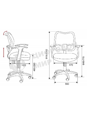 Кресло компьютерное Бюрократ CH-W797/PK/TW-13A TW-13A розовый, спинка сетка, сиденье розовый, колеса белый/розовый, пластик белый