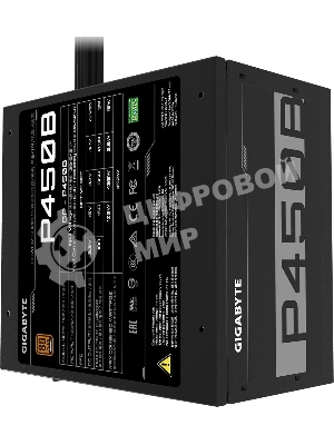 Блок питания Gigabyte GP-P450B, 450Вт, 80 PLUS Bronze, APFC 120мм, черный