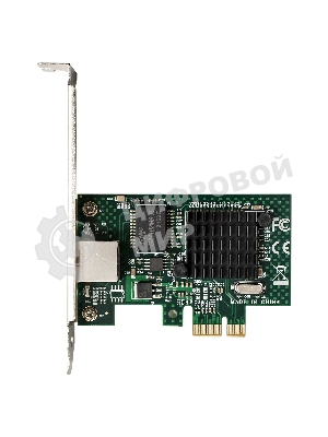 Сетевой адаптер ExeGate EXE-BCM5721 (PCI-E x1, порт 1xRJ45, 10/100/1000Mbps, Gigabit Chipset Broadcom BCM5721)