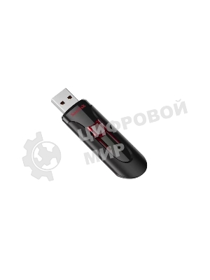 Флешка USB Sandisk CZ600 Cruzer Glide (SDCZ600-064G-G35), 64Gb, USB 3.0, R/W 10/20, черный