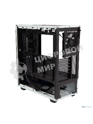 Компьютерный корпус Hiper PW81 белый без БП ATX 3x120мм 2xUSB2.0 2xUSB3.0 audio bott PSU