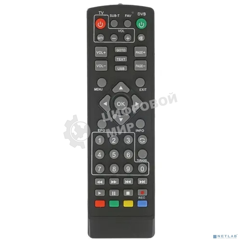 Универсальный пульт дистанционного управления Rexant для DVB-T2 (RX-DVB-014)