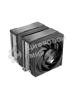 Кулер для процессора SAMA A60E (265W, 4-pin PWM, 156.5mm, 6x6mm, 2x120мм, 78CFM, 29dBA, 2200RPM, S: 1851/1700/1200/115X, AM5/AM4, серебристый)