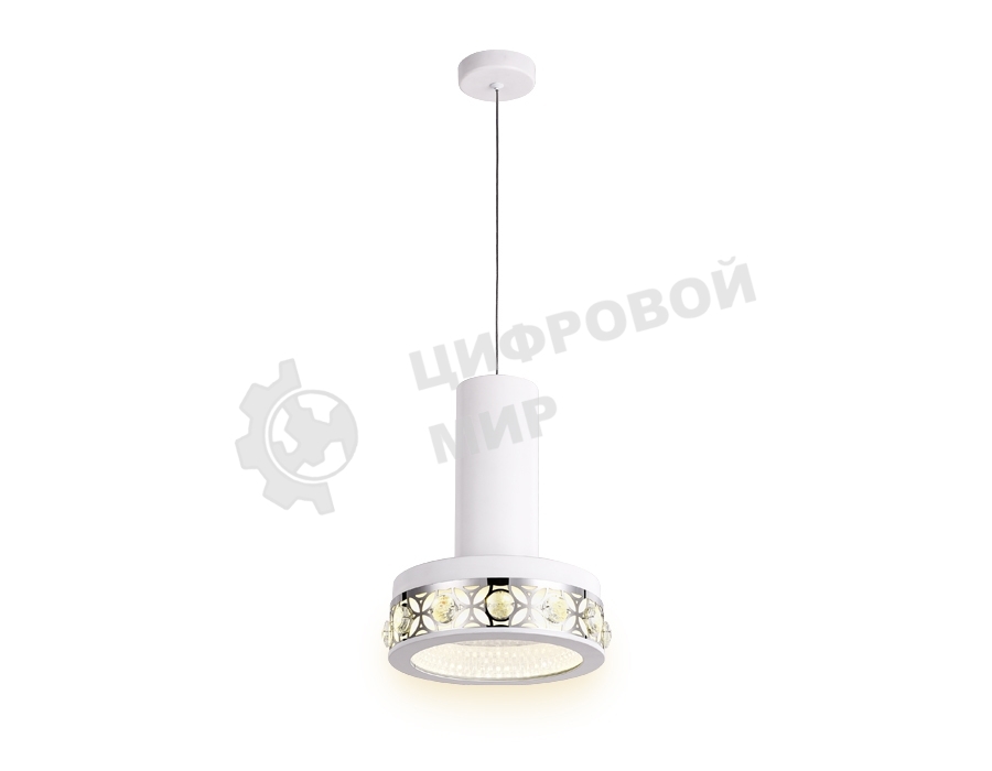 Светильник Ambrella light FA9488 WH/CH белый/хром 4200K 18W D200*590 (без ПДУ)