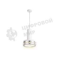 Светильник Ambrella light FA9488 WH/CH белый/хром 4200K 18W D200*590 (без ПДУ)
