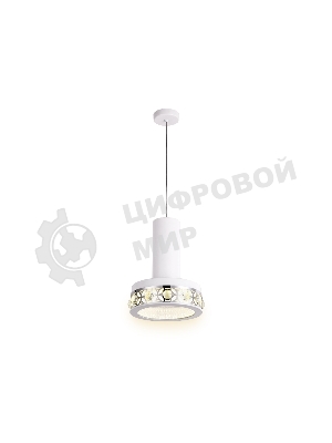 Светильник Ambrella light FA9488 WH/CH белый/хром 4200K 18W D200*590 (без ПДУ)