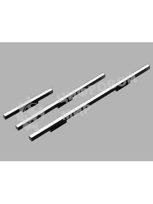 Трековый линейный светильник Ambrella light GL4475 BK черный IP20 30W 3CCT 3000-6000K SMART 48V 120° 904*22*45