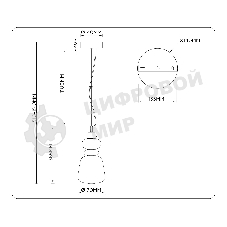 Светильник Ambrella light LH53162 SB/WH бронза/белый 12W 3000K D170*1510