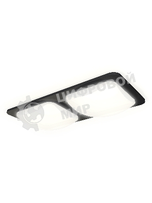 Комплект встраиваемого светильника Ambrella light XC7906014 SBK/FR черный песок/белый матовый MR16 GU5.3 (C7906, N7756)