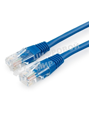 Патч-корд медный UTP Cablexpert PP10-5M/B cat.5, 5м, литой, многожильный, синий