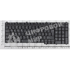Клавиатура для ноутбука Toshiba Satellite A500 A505 L350 L355 L500 L505 L550 P200 черная матовая