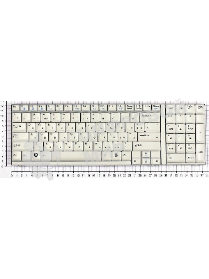 Клавиатура для ноутбука LG S900 белая