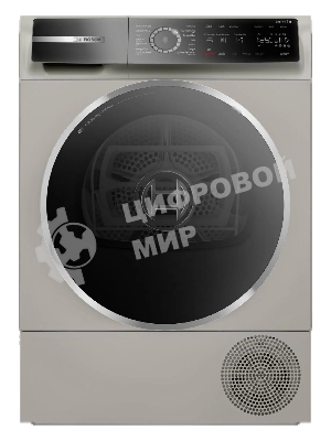 Сушильная машина Bosch WQB245BXME серый, 9 кг, сушка - конденсационная, программ - 14, 59.8 x 84.2 x 66.2 см