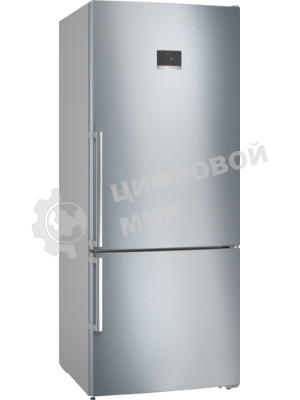 Холодильник Bosch KGN76CI30U серебристый двухкамерный 406/115л морозилка снизу, No Frost