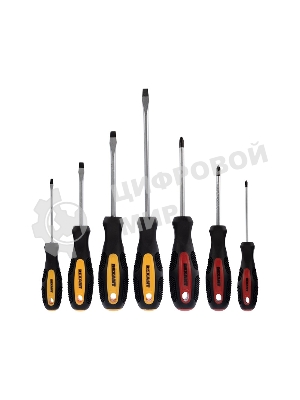 Набор отверток 7 предметов (крестовые и шлицевые) Rexant