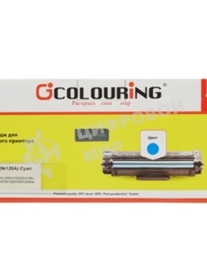 Картридж лазерный Colouring CG-CE321A голубой (1300 стр.) для принтеров HP LJ CP1525N/CP1525NW/CM1415/1415fnw