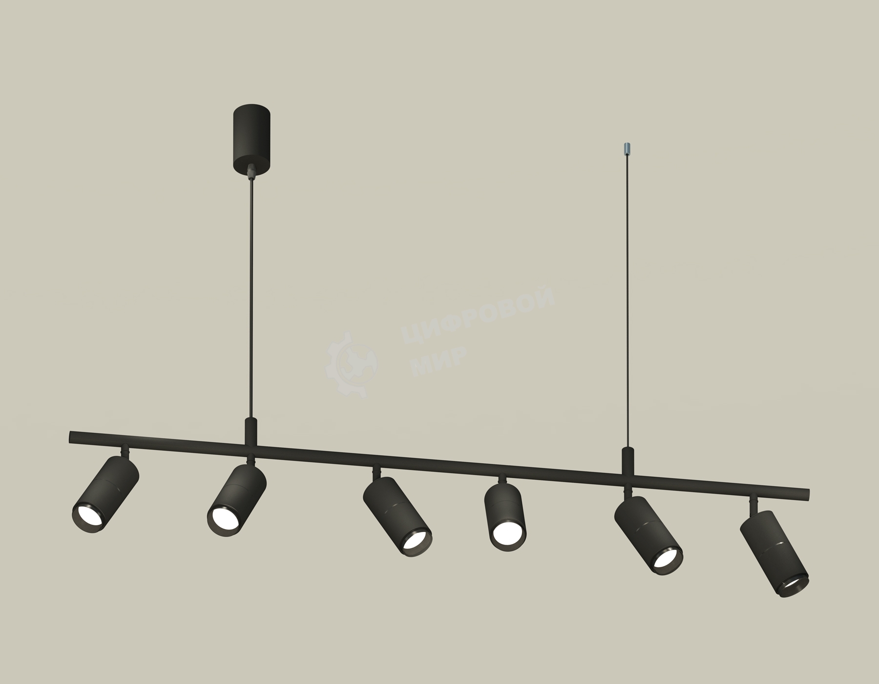 Светильник Ambrella light XB9006130/6 SBK/PBK черный песок/черный полированный MR16 GU5.3 (С9006, С6302, A2061, N6121)
