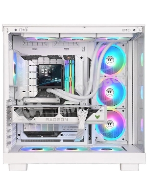 Система жидкостного охлаждения Thermaltake MAGFloe 360 Ultra Snow ARGB Soc-AM5/AM4/1200/1700/1851 белый 4-pin 30.6dB Al+Cu LCD Ret (CL-W433-PL12SW-A)
