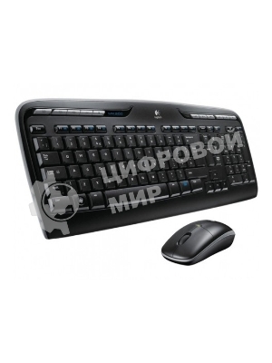 Комплект клавиатура + мышь Logitech MK330 клав:черный мышь:черный USB беспроводная Multimedia