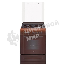 Плита газовая Gefest ПГ 6100-03 0003 коричневый, конфорок 4 шт, духовка 52 л, 60 см x 85 см x 60 см